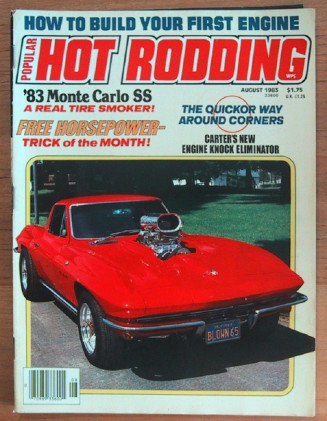 POPULAR HOT RODDING 1983 AUG - HEMI CUDA, PAINTING AT HOME